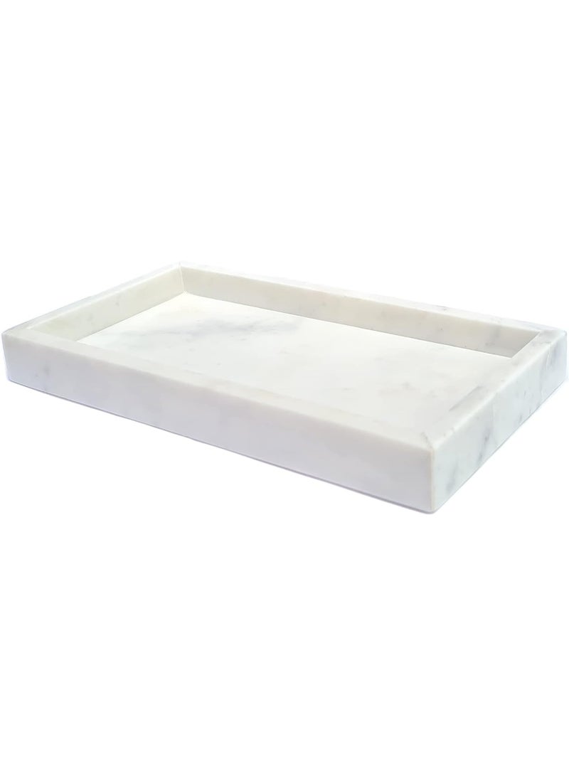 Natural Marble Handcrafted Tray - Image 1