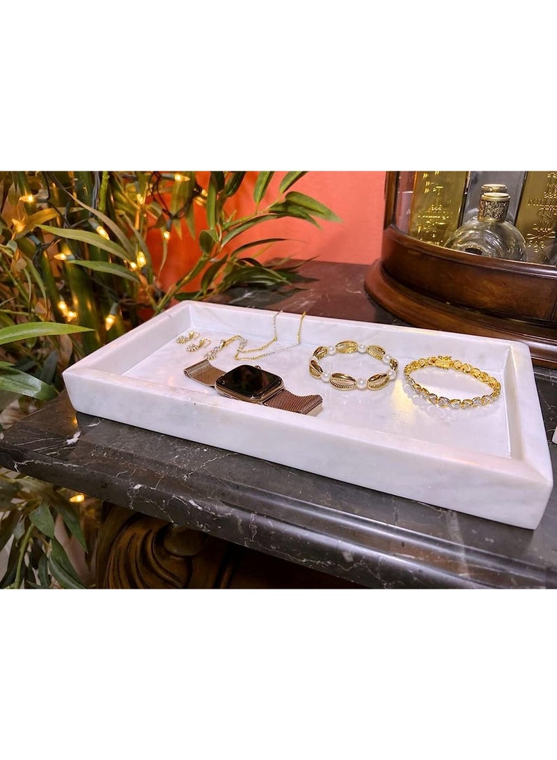 Natural Marble Handcrafted Tray - Image 2