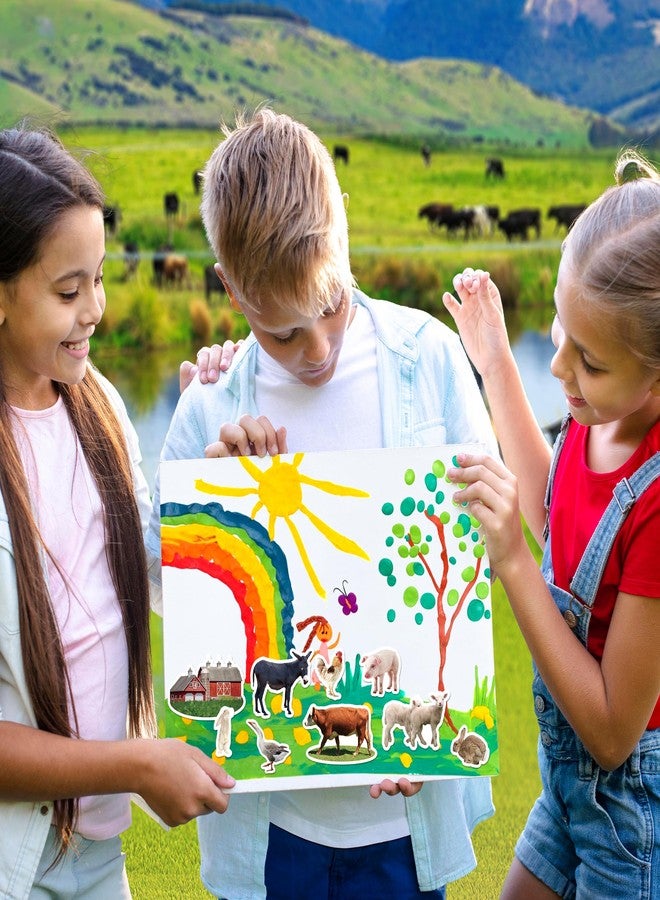 LINAYE 24 Sheets Farm Stickers for Kids, 1032 PCS Farm Animal Stickers for Scrapbooking,Water Bottles,Envelopes,Laptop, Animal Cow Stickers for Kids Boys Girls - Image 3