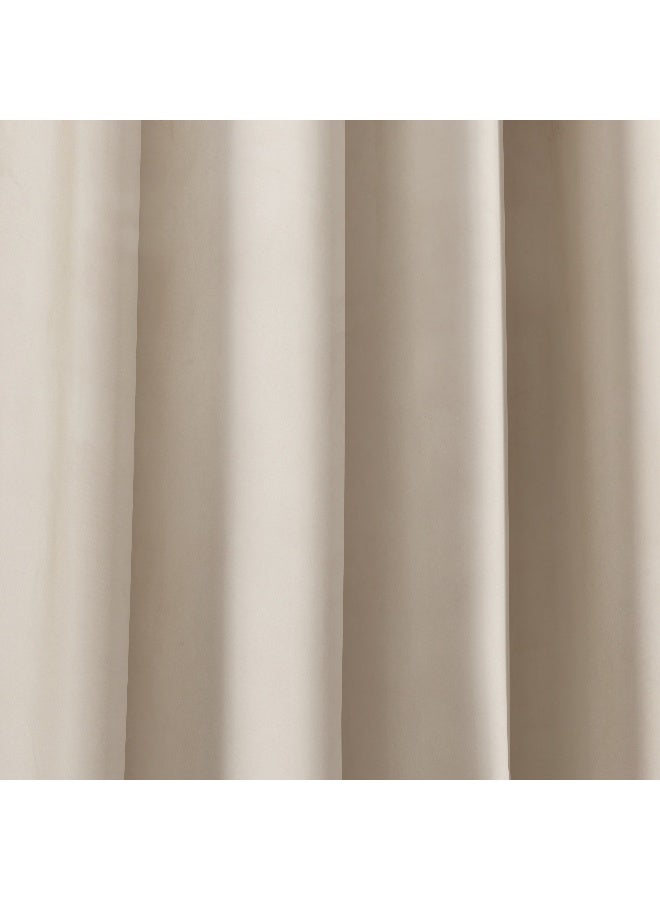 Home Box 2-Piece Dove Blackout Washable Curtain With Eyelets - Image 3