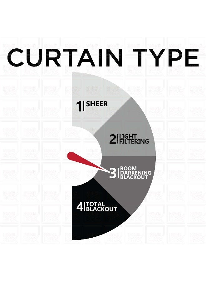 Home Box 2-Piece Dove Blackout Washable Curtain With Eyelets - Image 5