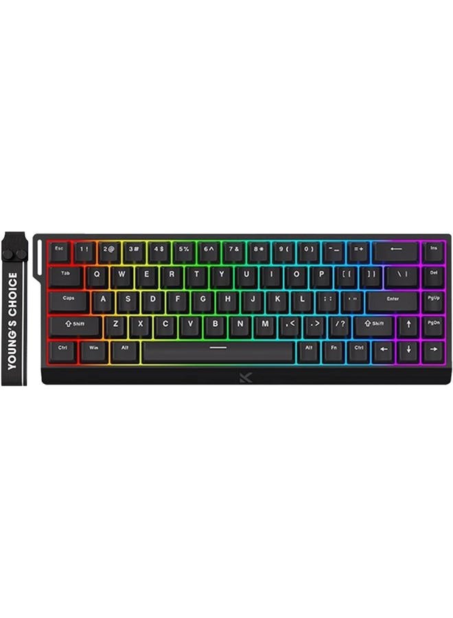 Hyekit x MCHOSE ACE 68 65% Wired Magnetic Switch Mechanical Gaming Keyboard, Rapid Trigger Hall Effect Keyboard, Hyper-Fast Adjustable Actuation, 8K Hz Polling Rate, RGB HotSwap, for PC/Mac, Black - Image 1