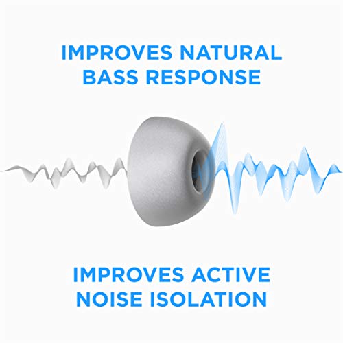AutoLine Pro Foam Masters Memory Foam Ear Tips for AirPods Pro 1st & 2nd Gen | Comfortable | Secure | Better Noise Cancellation | Version 3.0 Replacement Buds (Small - 3 Pairs, Gray) - Image 5
