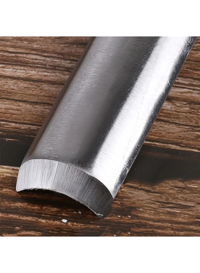 4 Pcs Half Round Wood Chisels Chrome Vanadium Steel Oil Rubbed Finish Wood Handles - Image 4