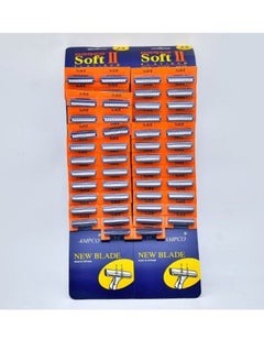 DORCO Dorco Card Razor Blades 50 Pieces Blue  - Image 2