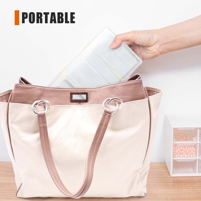 tutata 400 Count Plastic Trading Card Storage Box with Dividers, Baseball Card Storage Box, Sports Cards Holder Organizer - 1 PACK - Image 5