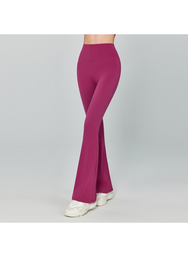 Peach Yoga Bell-bottom Pants For Women, High-end, High-end, No Awkward Lines, Sweatpants, Slimming Look, Wide-leg Tights - Image 4