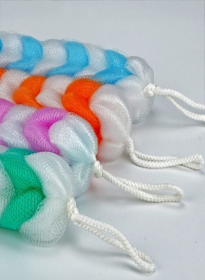 ELECSA? Multicolor Synthetic Mesh Long-Handled Bath Sponge, 2 Count, Back, Neck, Shoulder & Hard-to-Reach Areas Exfoliating Scrubber, Eco-Friendly & Recyclable, Gentle on Skin, Creates Rich Lather - Image 5