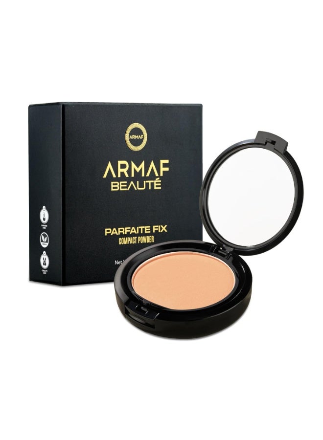 Armaf Beaute Armaf Beauté Parfaite Fix - Compact, Pressed Powder, Ultra Fine Powder, Blur Imperfections,Warm Beige 8g