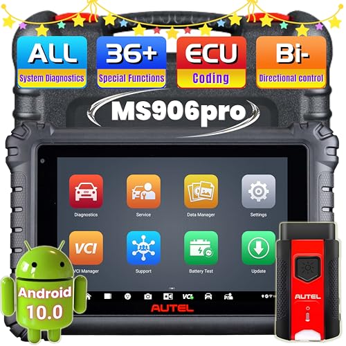 AUTEL MaxiSYS MS906 PRO OBD2 scan Tool, with Features Such as All System Diagnosis, ECU Coding, 36+ Services, bi-Directional Control, and Support for ADAS, 2024 Upgrade of The MK808 MK900 BT MS906 S - Image 1