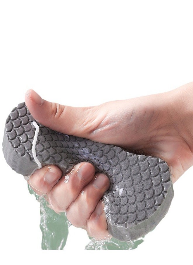 MHD Baby Bath Soft Sponge Rub Gray Bath Sponge  - Image 3