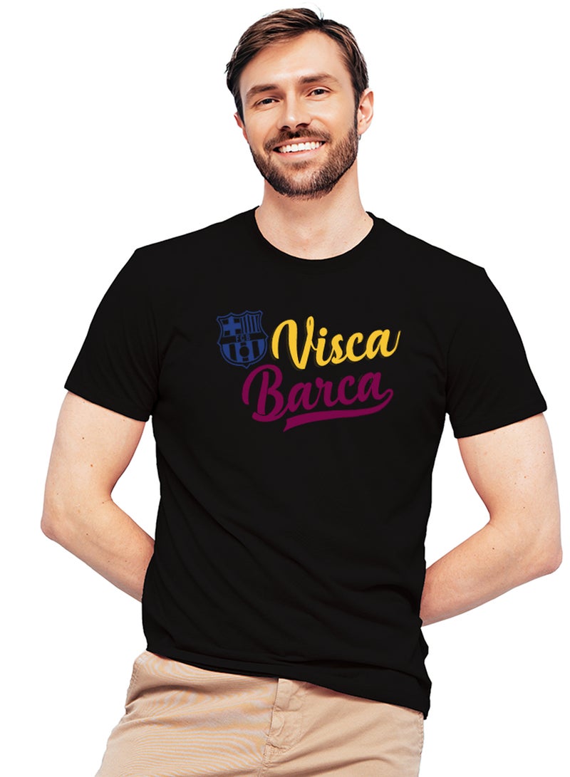 Fashion World Cotton T-shirt Printed with High-quality F.C.B - Image 1