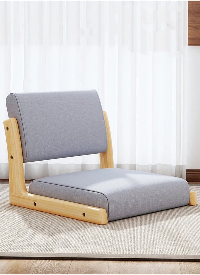 fashionhome - 1-Piece Modern Style Japanese Design Back Support Cushion Seat Tatami Chair Legless Portable Floor Chair for Living Room Outdoor Picnic 45x48x36 cm - Image 1