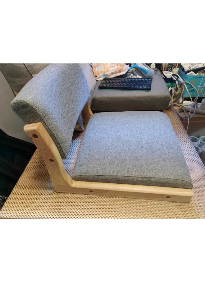 fashionhome - 1-Piece Modern Style Japanese Design Back Support Cushion Seat Tatami Chair Legless Portable Floor Chair for Living Room Outdoor Picnic 45x48x36 cm - Image 1