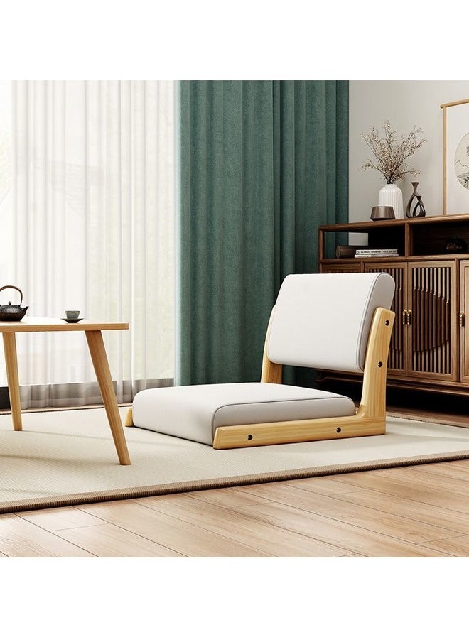 fashionhome - 1-Piece Modern Style Japanese Design Back Support Cushion Seat Tatami Chair Legless Portable Floor Chair for Living Room Outdoor Picnic 45x48x36 cm - Image 1