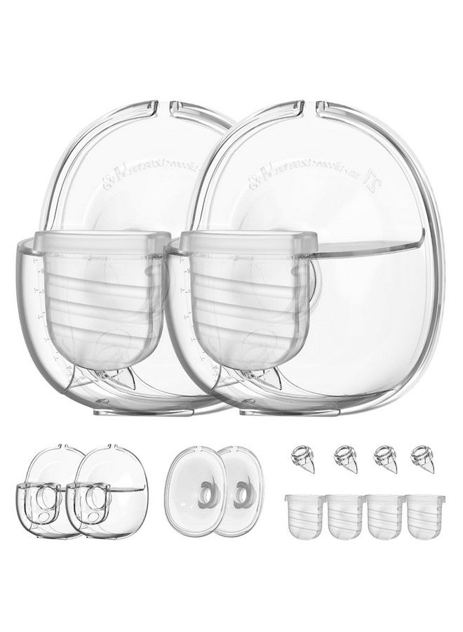 Gowing لأجزاء مضخة الثدي Lansinoh Discreet Duo Nuliie S32 طراز S32، قطع غيار مضخة الثدي القابلة للارتداء تشمل صمام بطة، غشاء سيليكون، فلانج 27 مم، كوب جامع الحليب، مجموعتان - Image 1