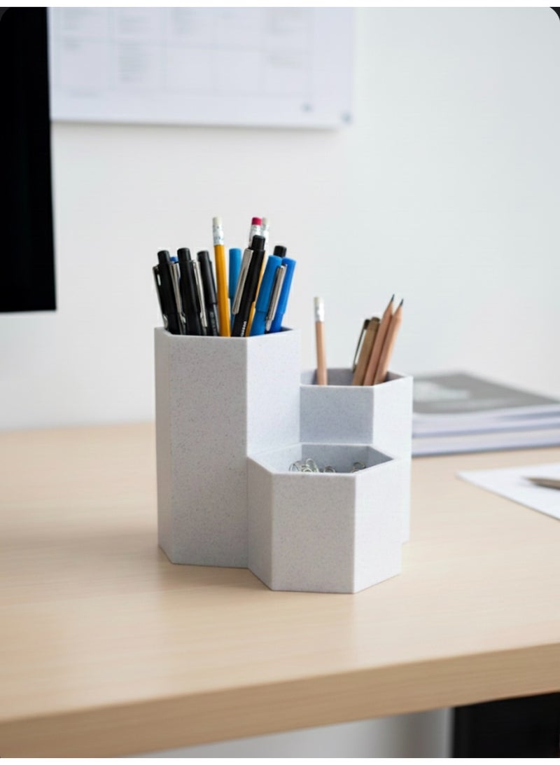 Pencil and art supplies holder, office accessory holder, makeup brush storage organizer, modern stationery organizer for office, school and home supplies - Image 1