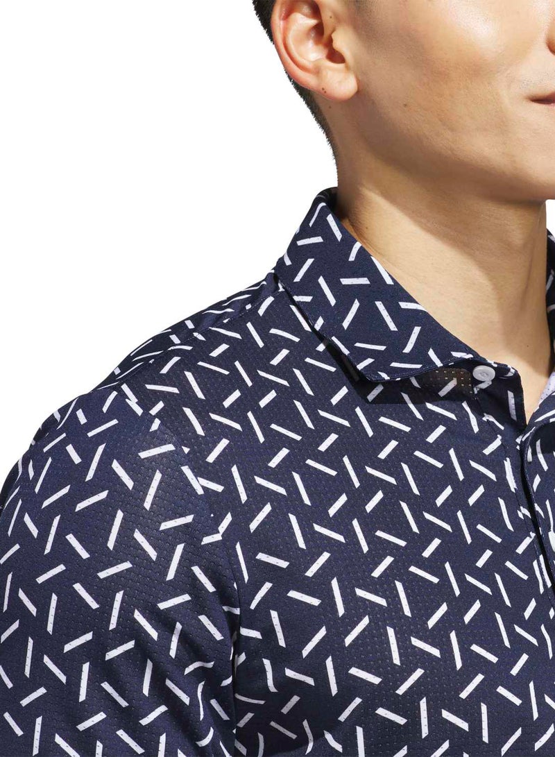 Adidas Ultimate365 Mesh Print Climacool Polo - Image 4
