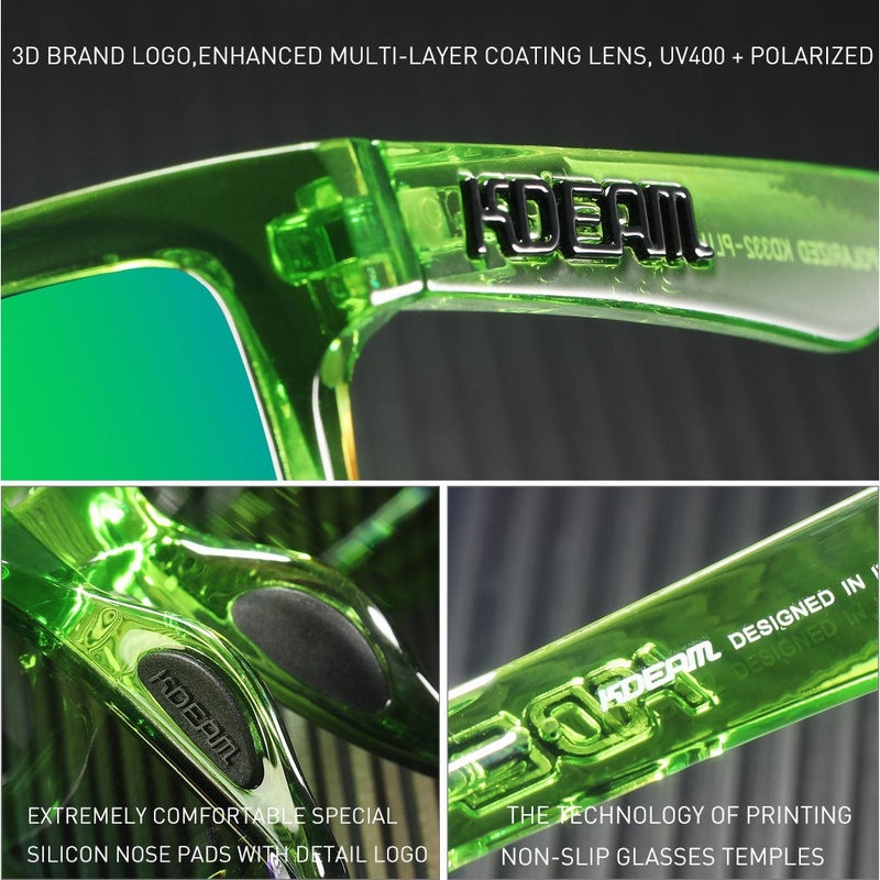 kdeam UV400 Polarized Sunglasses for Men Women Outdoor Driving Sports Eyewear - Image 4