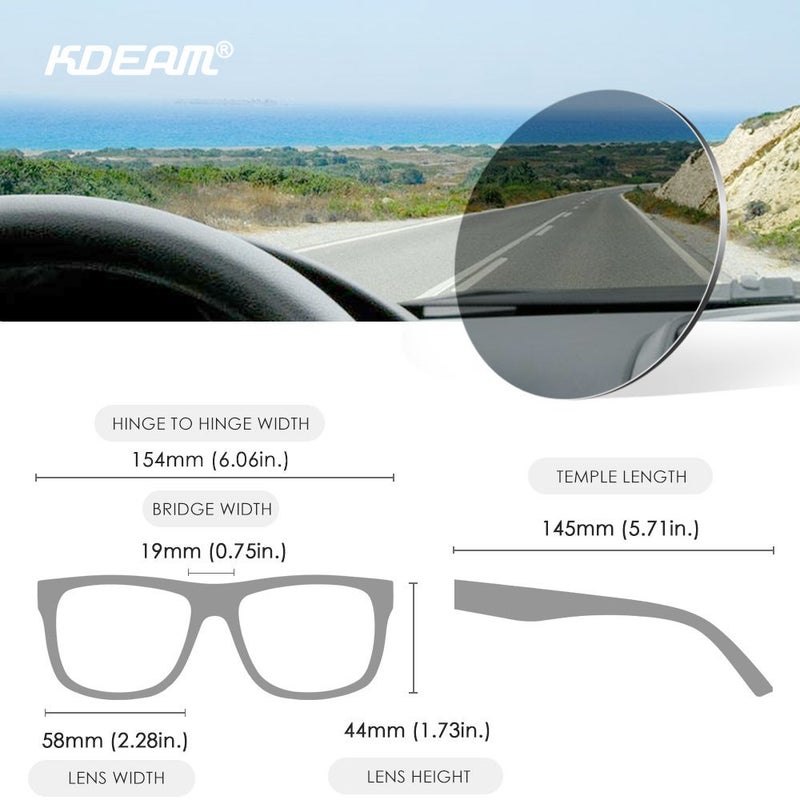 kdeam UV400 Polarized Sunglasses for Men Women Outdoor Driving Sports Eyewear - Image 5