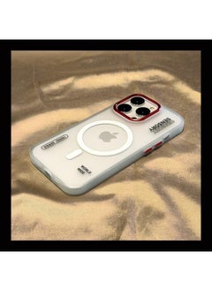 طبقة مزدوجة من الجلد الشفاف المتجمد لهاتف Iphone13promax لهاتف Iphone 14 جراب هاتف مغناطيسي 11 Advanced 12 - اللون: Imd على الوجهين [أبيض مغناطيسي غير لامع]] - الطراز المطبق: لهاتف Iphone 12Promax
