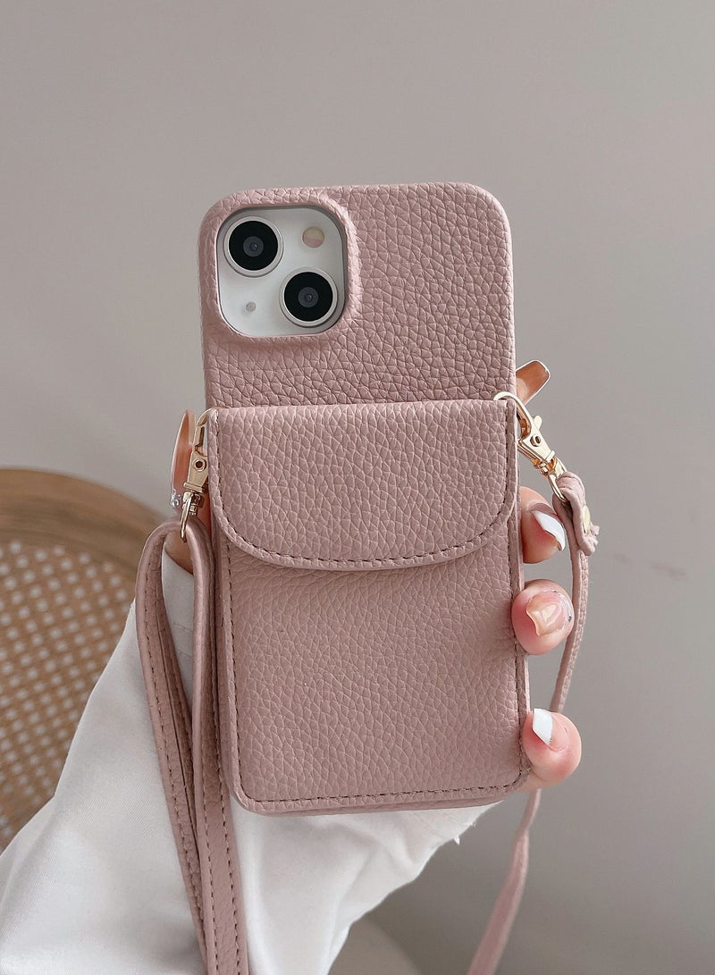 Suteni Back Cover Card Slots Leather Phone Case for iPhone - Image 1