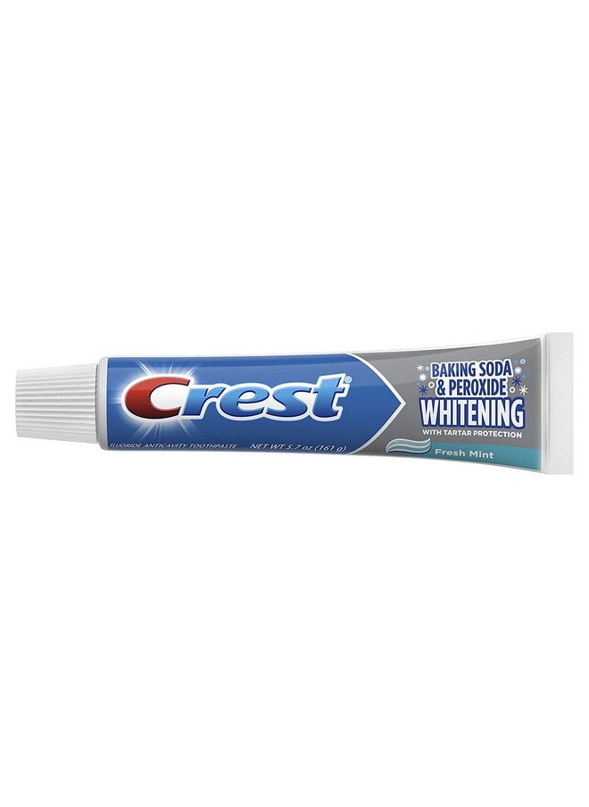 Crest Crest Cavity and Tartar Protection Toothpaste, Whitening Baking Soda & Peroxide, (3 Count of 5.7 Tubes Each), 17.1 Ounce  - Image 3