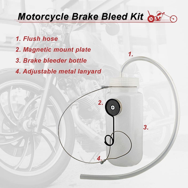 ABN Motorcycle Brake Bleeder Kit - 16 oz - Image 2