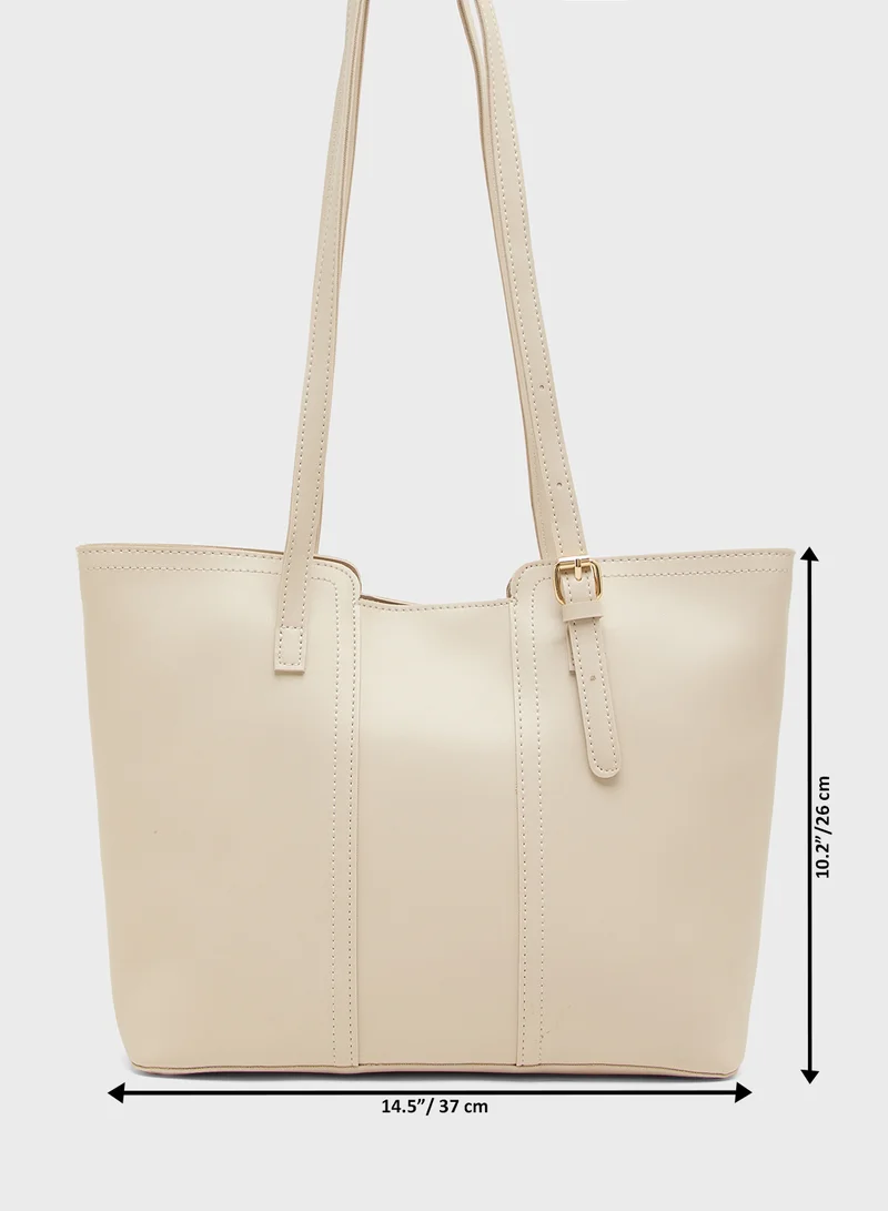 ELLA Cutout Detail Tote Bag