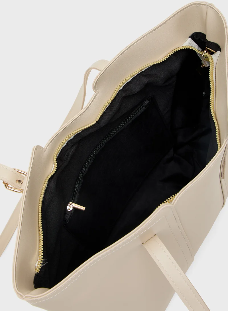 ELLA Cutout Detail Tote Bag
