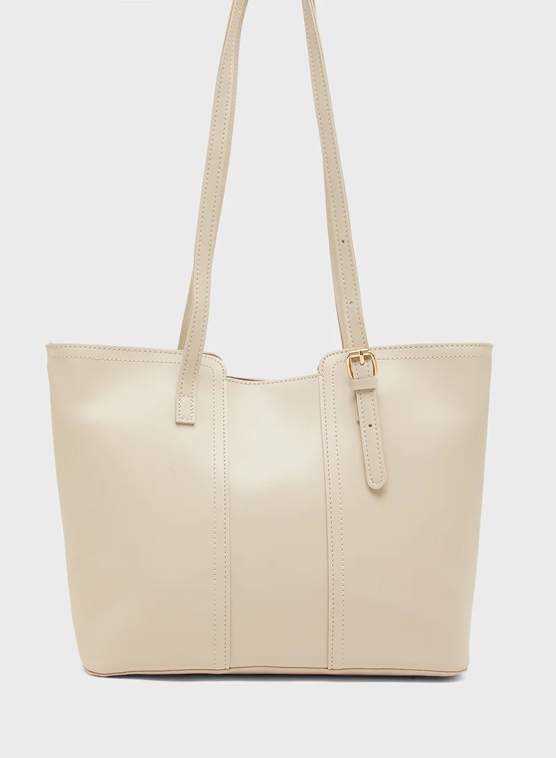 ELLA Cutout Detail Tote Bag