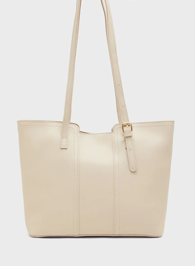 ELLA Cutout Detail Tote Bag