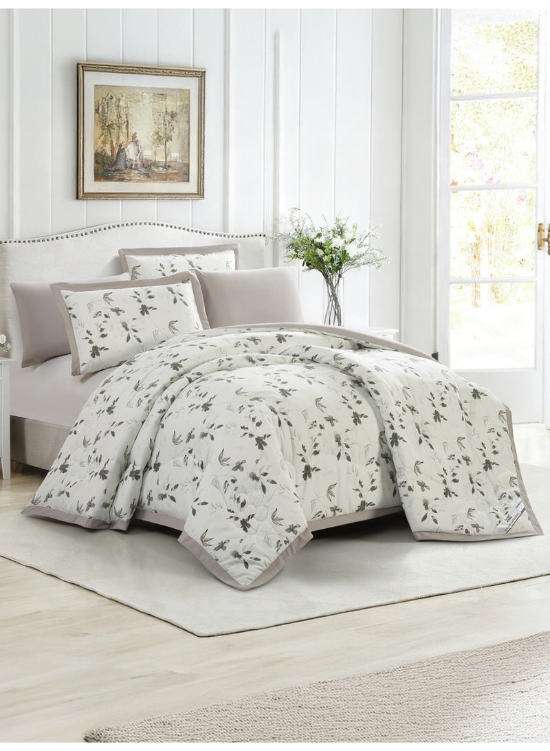 Doona Bedding Comforter Set, Fits 200×200 cm King Size Bed – 6 Pcs Reversible Printed Design – 350 GSM All-Season Comforter – Premium Brushed Microfiber - Image 2