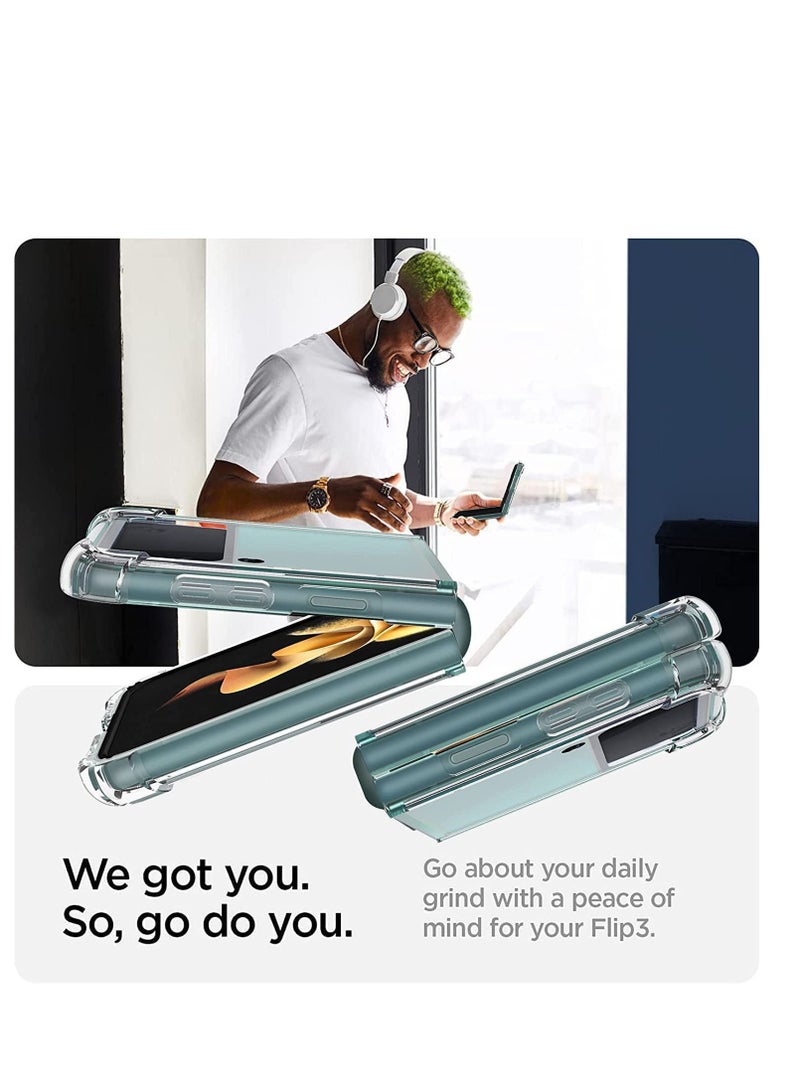 ELTRAZONE Compatible with Galaxy Z Flip 4 Case,Anti Yellow- Ultra-thin Slim Fit Four Corner Airbags Protection Samsung Galaxy Z Flip 4 5G 2022-Clear - Image 3