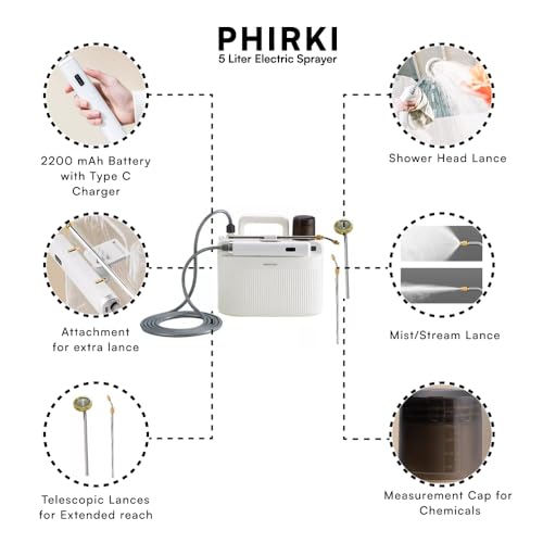 Phirki Pro 2025 Electric Rechargeable Automatic Sprayer with Adjustable nozzel & Shower Lance. Easy to Carry for Indoor & Outdoor Plants, Gardening, Pest Control, Cleaning & Fertilizing, - Image 4