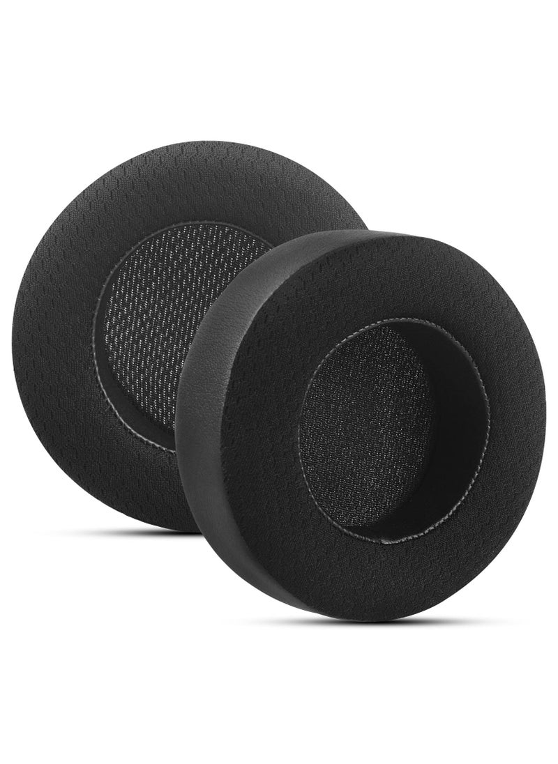 Generic 1pair Mesh Fabric Earpads Replacement for Corsair Virtuoso RGB Wireless XT SE Gaming Headset, Ear Pads Cushions with High-Density Noise Isolation Foam, Added Thickness (Black)  - Image 1