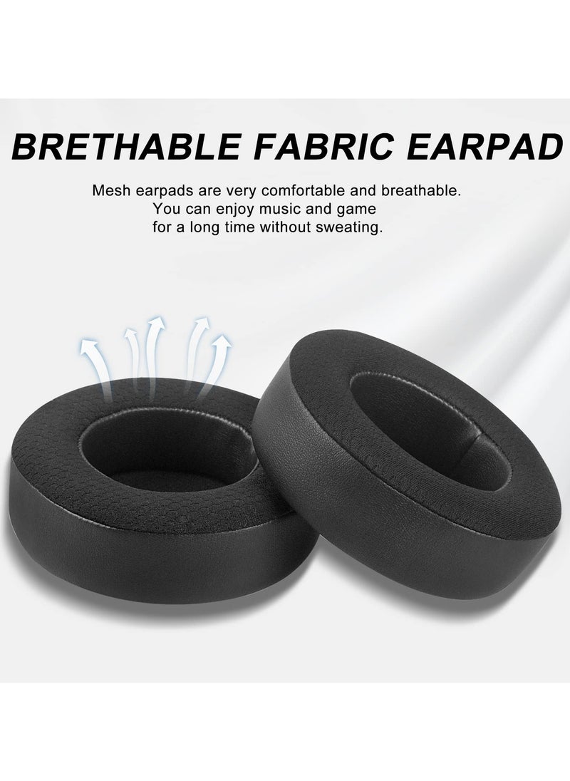 Generic 1pair Mesh Fabric Earpads Replacement for Corsair Virtuoso RGB Wireless XT SE Gaming Headset, Ear Pads Cushions with High-Density Noise Isolation Foam, Added Thickness (Black)  - Image 5