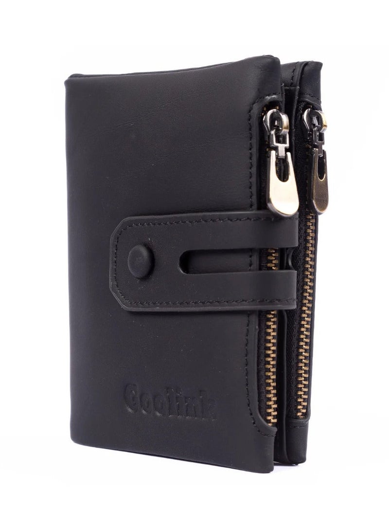 جولينك محفظة جلد طبيعي اسود ناعم للرجال من جولينك GL32410 - Image 2