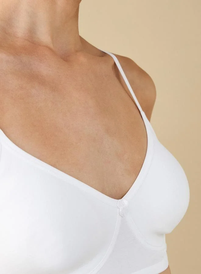 Splash FAV Support Bra with Hook and Eye Closure and Adjustable Straps