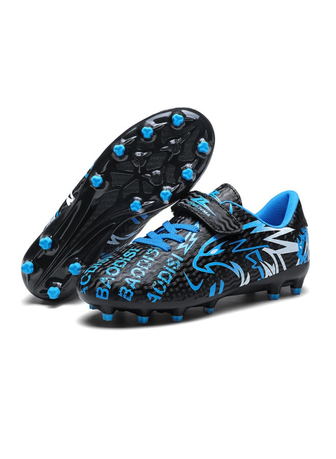 Children's Soccer Shoes With Velcro, Boys' Tf Cleats, Girls' Falcon Professional Track And Field Compeion Running Shoes
