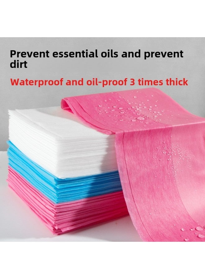 Beauty Salon Disposable Bed Sheet Waterproof Oil-proof Non-woven Mattress Ventilable Bed With Holes Special Bed Sheet Thickened-Color: Blue-Specifications:80*180  Thickened And Breathable Style  - Image 2