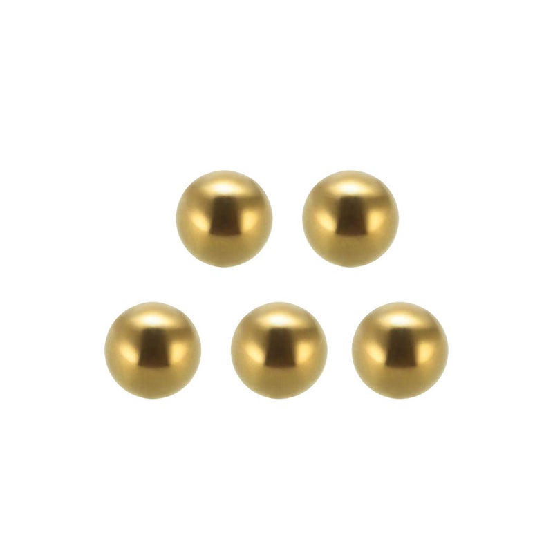 uxcell 10mm Precision Solid Brass Bearing Balls 10pcs - Image 1
