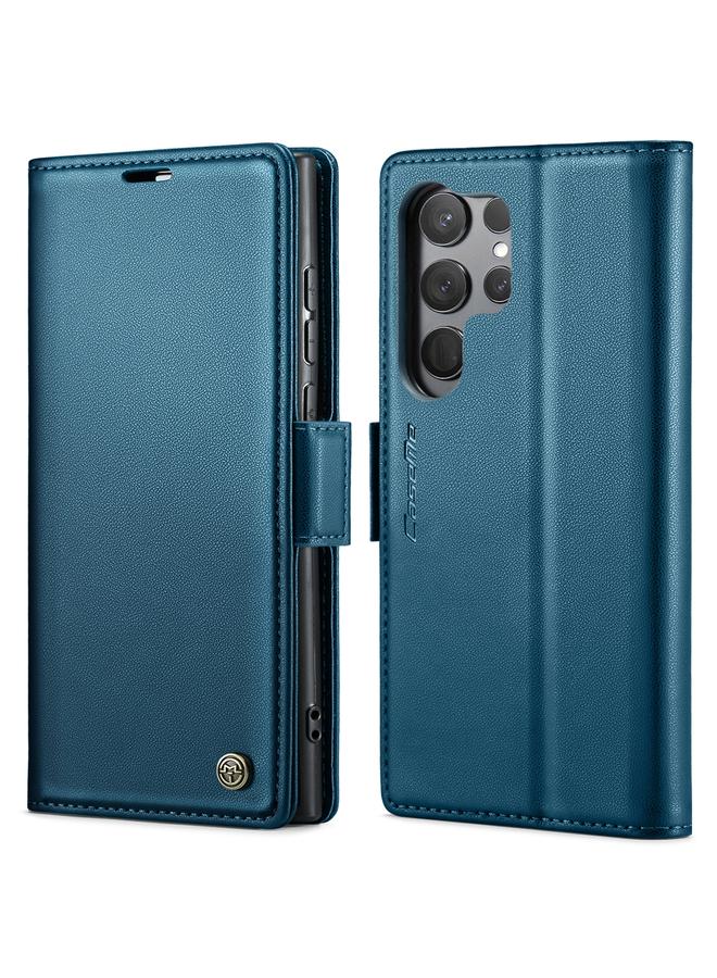 The Bros Case For Samsung Galaxy S23 Ultra 5G 023 Butterfly Buckle Litchi Texture RFID Anti-theft Leather Phone Case