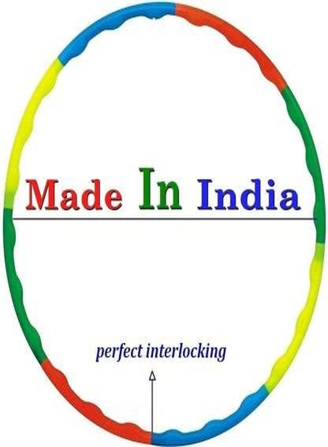 A1VK Rainbow Colours Hoola Hoop Ring for Kids and Adults. (6 Hoop to Join) Adjustable (Multicolour) - Image 3