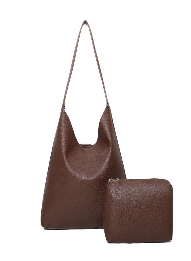 Barsine Soft Vegan Leather Hobo Bag for Women, Slouchy Shoulder Tote, Lightweight Everyday Purse for Work, Travel & Mom Life - Image 1
