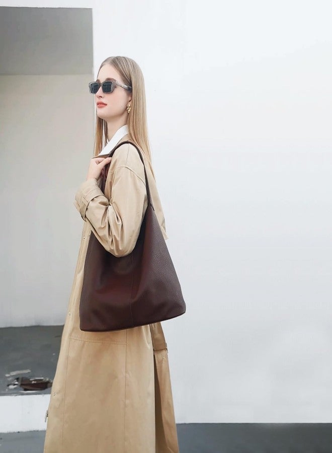 Barsine Soft Vegan Leather Hobo Bag for Women, Slouchy Shoulder Tote, Lightweight Everyday Purse for Work, Travel & Mom Life - Image 2