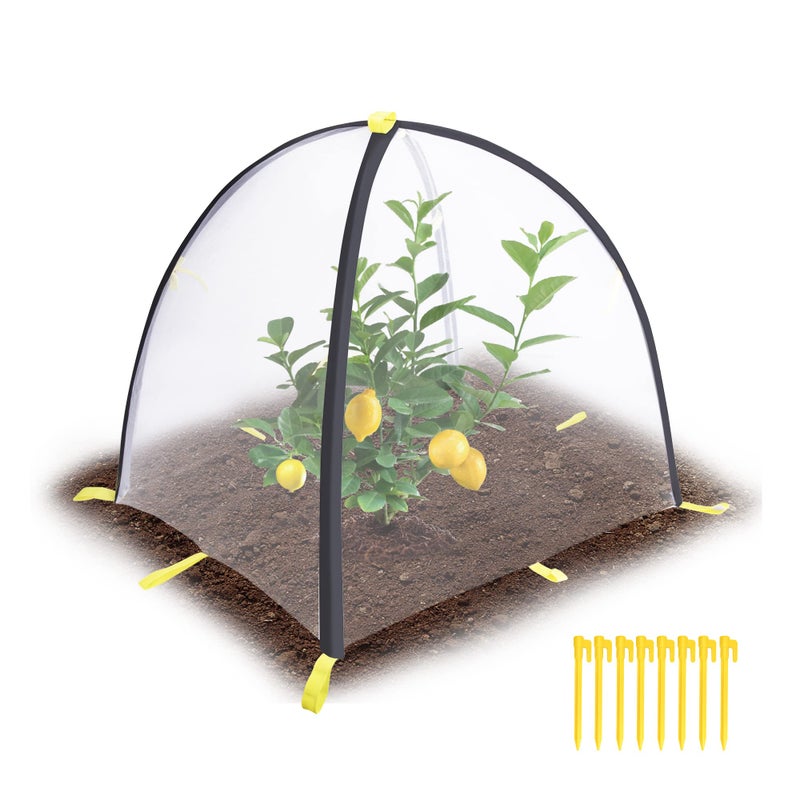 PURPLE STAR 1N PURPLE STAR 1N 22 x 22 x 23 Inch Insect Barrier Plant Tent CoverBug Guard Cover with StakesInsect Bird Barrier Netting Mesh for Protect Vegetable Plants Fruits Flowers from Birds Animal EatingS