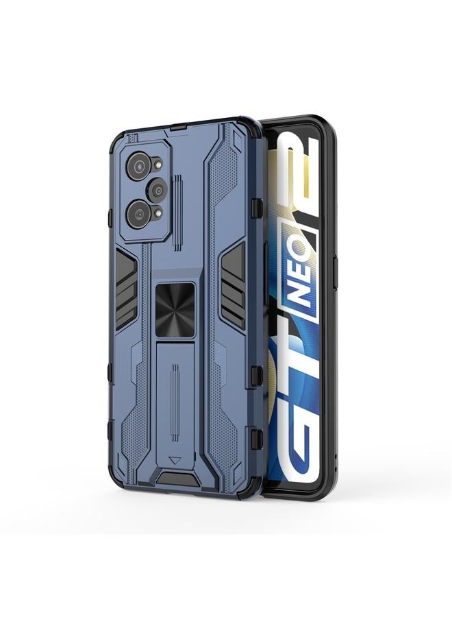 S-TOP Case For OPPO Realme GT Neo2 5G Supersonic PC + TPU Shock-proof Phone Case with Holder - Image 1