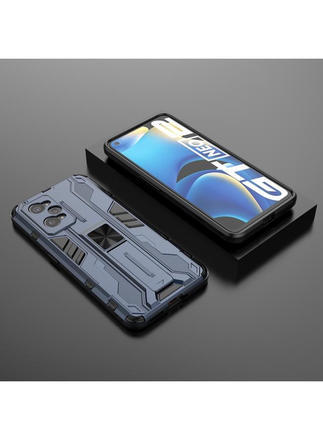S-TOP Case For OPPO Realme GT Neo2 5G Supersonic PC + TPU Shock-proof Phone Case with Holder - Image 2