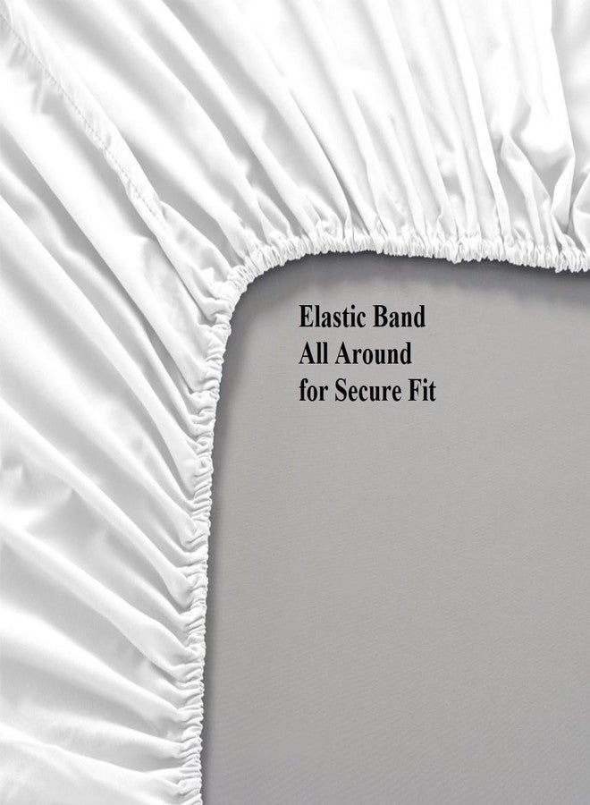 رويال هوتل بيدنج ملاءة سرير قطنية ناعمة من رويال هوتيل بيدنجز، 600 خيط، ملاءة ناعمة كالحرير، قطن 100%، مقاس كوين، رمادي - Image 5